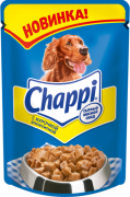 Chappi Курочка аппетитная влажный корм для собак 100г
