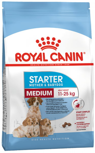 Royal Canin MEDIUM STARTER MOTHER & BABYDOG  КОРМ ДЛЯ ЩЕНКОВ ДО 2-Х МЕСЯЦЕВ, БЕРЕМЕННЫХ И КОРМЯЩИХ СУК 12 кг