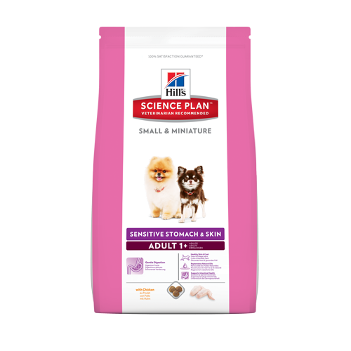 Hill's HSP корм для собак мелких и миниатюрных пород от 1 до 6 лет для здоровья ЖКТ, кожи и шерсти 3кг