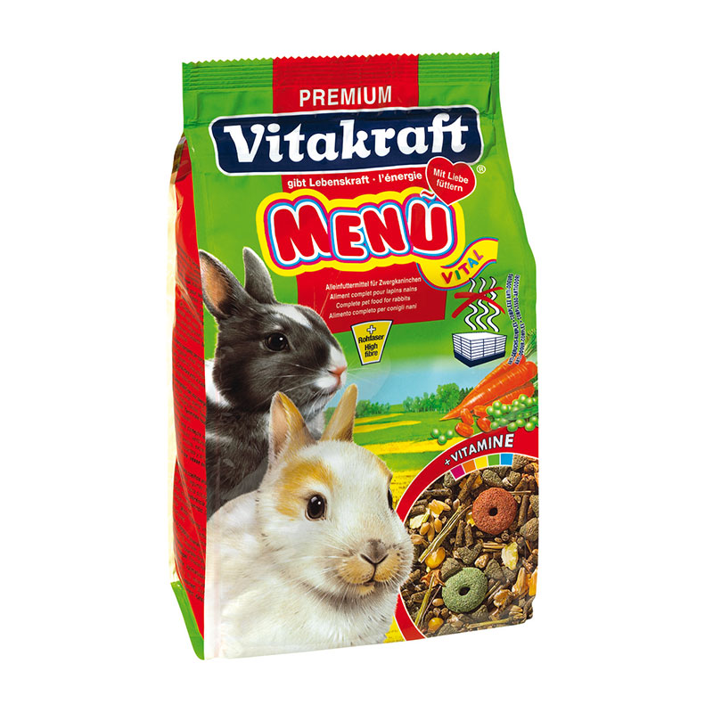 Vitakraft для кроликов корм основной 1 кг MENU VITAL
