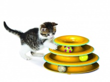 Petstages игрушка для кошек Трек "3 этажа" основание 24 см для кошек