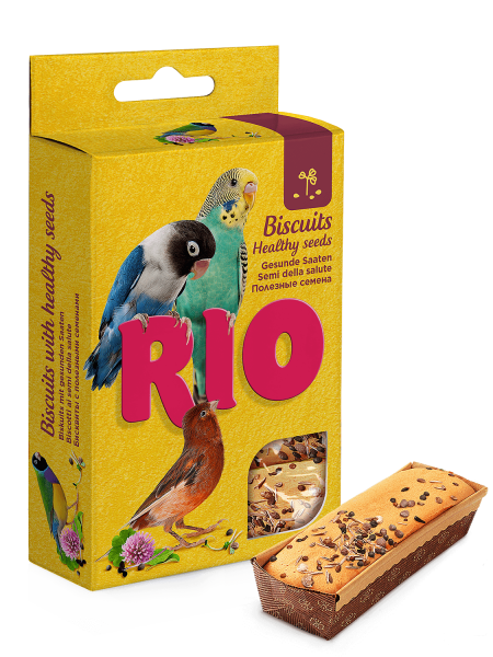 Рио Бисквиты для всех видов птиц с полезными семенами 5х7г