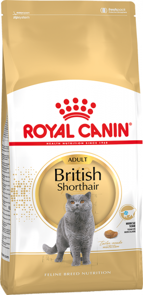 Royal Canin BRITISH SHORTHAIR ADULT. Корм для кошек Британской короткошерстной породы старше 12 месяцев, 400г