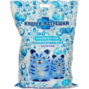 Кошки Матрёшки наполнитель силикагель синие гранулы 25л купить в Новосибирске на сайте зоомагазина Два друга