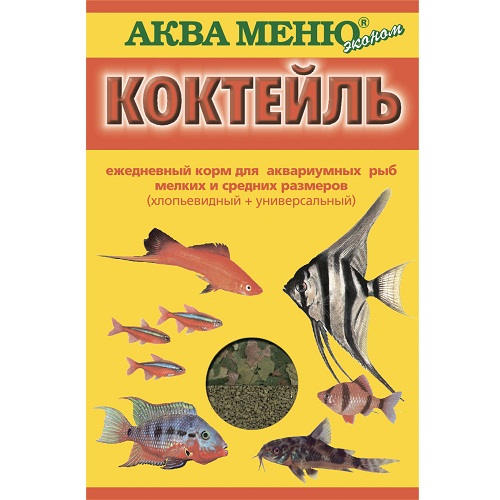 АКВА-МЕНЮ Коктейль 15г ежедневный корм для аквариумных рыб