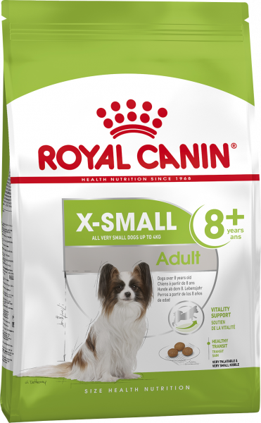Royal Canin X-SMALL ADULT 8+ КОРМ ДЛЯ СОБАК ОТ 8 ДО 12 ЛЕТ 500г