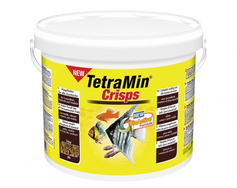 TETRA Min Crisps 10л чипсы основной корм для тропических рыб