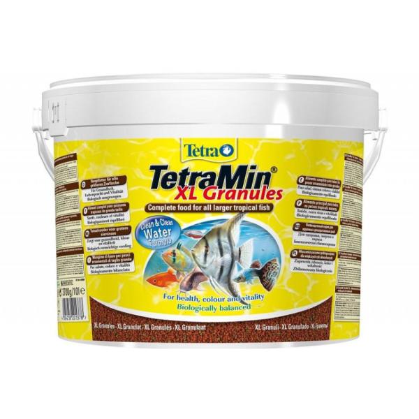 Tetra Min XL Granules корм для всех видов рыб крупные гранулы 10 л (ведро)