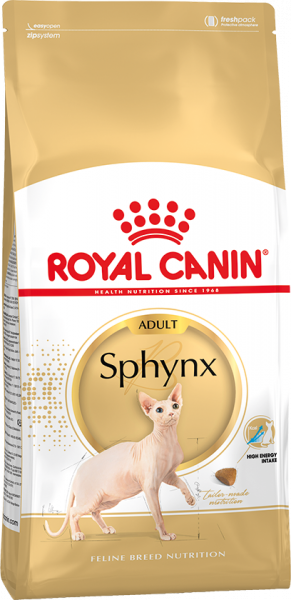 Royal Canin SPHYNX ADULT. Корм для кошек породы Сфинкс старше 12 месяцев, 10кг