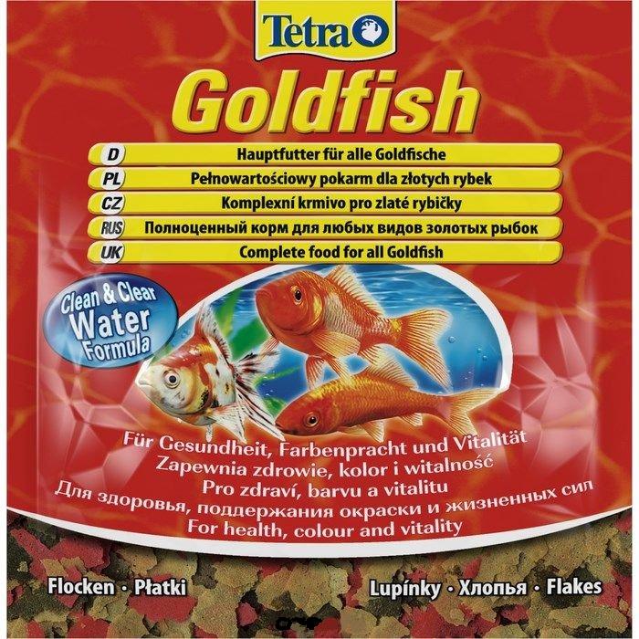 TETRA Goldfish корм в хлопьях для всех видов золотых рыбок 12 г (sachet)