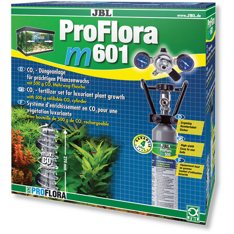 JBL ProFlora m601 Система СО2 Многоразовая CO2-система для удобрения растений в пресноводных аквариумах, полный комплект