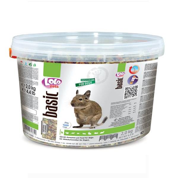 LoLo Pets корм для дегу полнорационный ведро 2кг