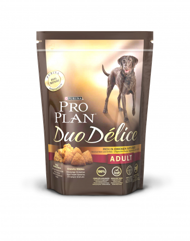 Сухой корм Pro Plan DUO DÉLICE для взрослых собак с курицей и рисом, Пакет, 700 г