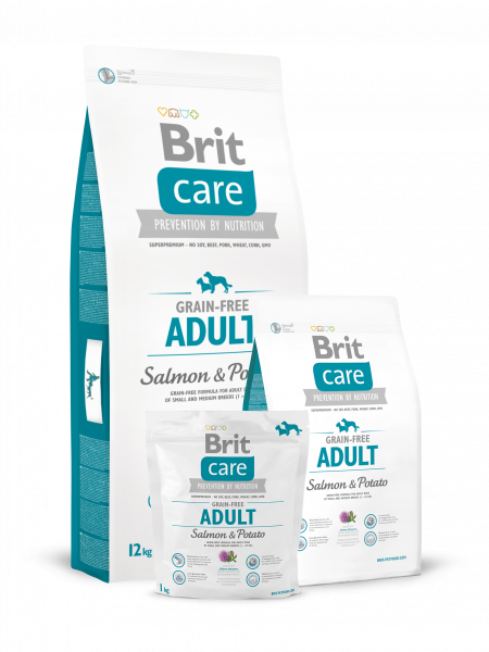 BRIT Care для собак мелких и средних пород лосось/картофель 12кг
