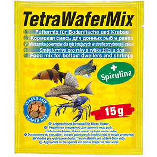 TETRA WaferMix 15 гр Высококачественный корм для донных рыб и ракообразных