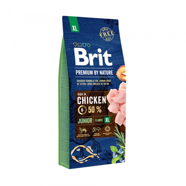 BRIT PREMIUM by Nature для молодых собак  гиганских пород 15кг