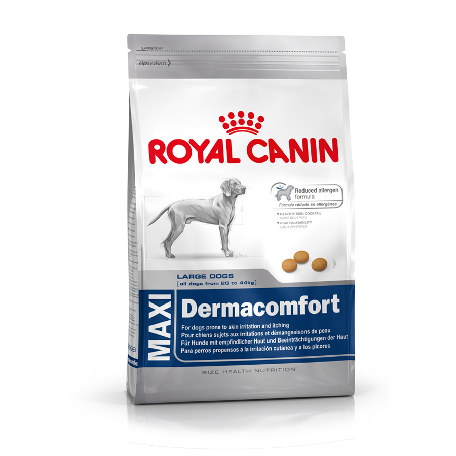Royal Canin Maxi Dermacomfort КОРМ ДЛЯ СОБАК, СКЛОННЫХ К КОЖНЫМ РАЗДРАЖЕНИЯМ И ЗУДУ 3 кг