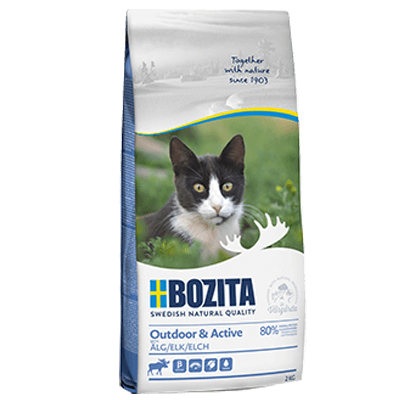 BOZITA Outdoor&Active для растущих и активных кошек 400г 
