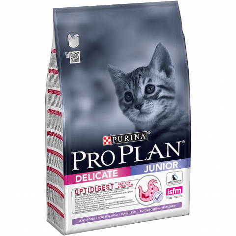 Сухой корм Pro Plan для котят с чувствительным пищеварением или с особыми предпочтениями в еде, с индейкой, 3кг
