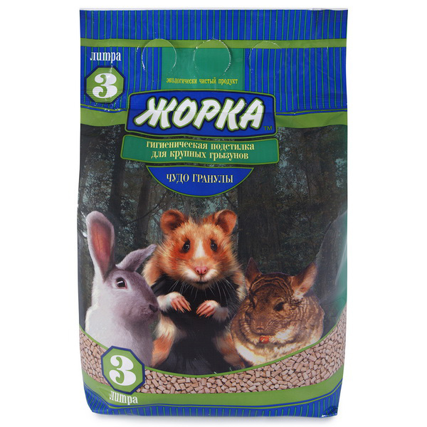 ЖОРКА Чудо-гранулы 3л гигиеническая подстилка д/грызунов