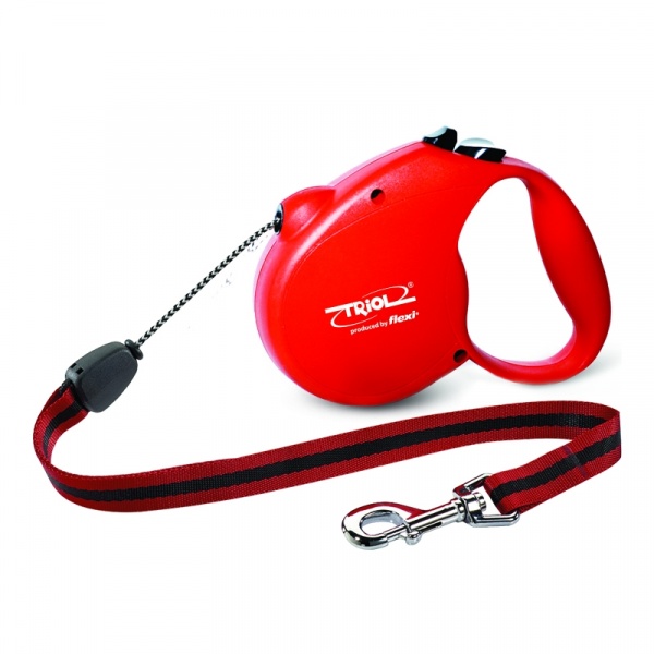 Поводок-рулетка Flexi Standard Red M 5м до 20кг, трос