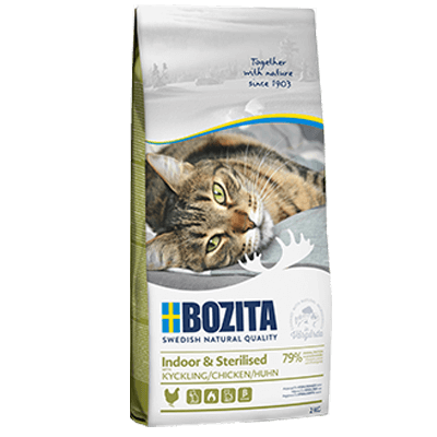 BOZITA Indoor&Sterilised для стерилизованных кошек 2кг