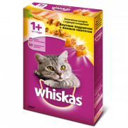 Whiskas Вкусные подушечки с нежным паштетом. Аппетитное ассорти с курицей и индейкой 350г купить в Новосибирске на сайте зоомагазина Два друга