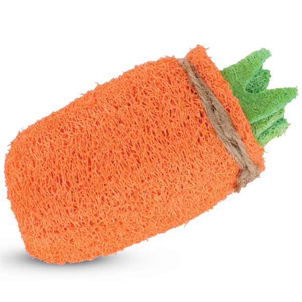 Игрушка NATURAL для мелких животных из люфы &quot;Морковь&quot;, 120мм