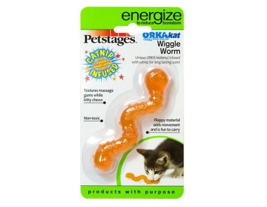 Petstages игрушка для кошек Energize &quot;ОPKA червяк&quot; 11 см