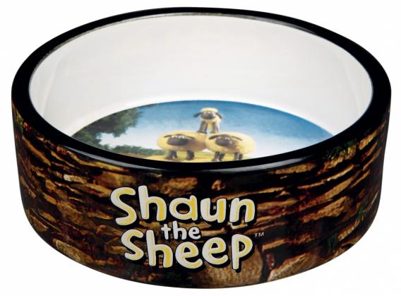 TRIXIE Миска керамическая Shaun the Sheep 0.3 л/ф 12см, коричневая 25046