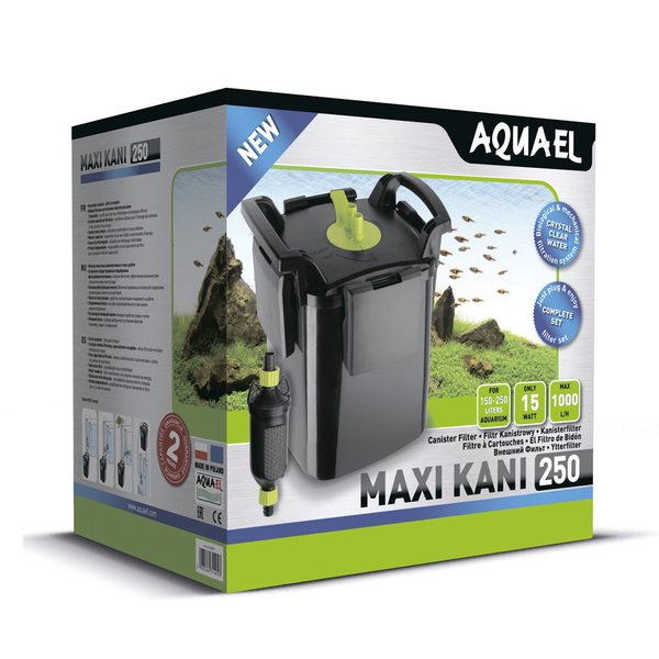 Внешний фильтр AQUAEL MAXI KANI 250 для аквариума 150 - 250 л (1000 л/ч) с выносной помпой
