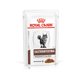 Корм влажный Royal Canin GASTROINTESTINAL MODERATE CALORIE для взрослых кошек диетический, контроль веса 85г, 28шт (в соусе)