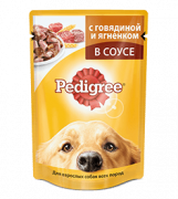 PEDIGREE® для взрослых собак всех пород с говядиной и ягненком 100г