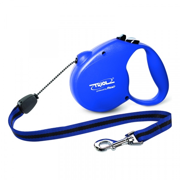 Поводок-рулетка Flexi Standard Blue L 5м до 50кг, трос