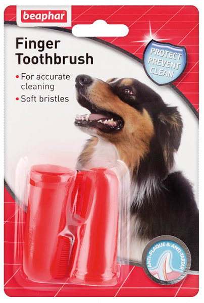Беафар Зубная щетка Finger Toothbrush на палец для собак