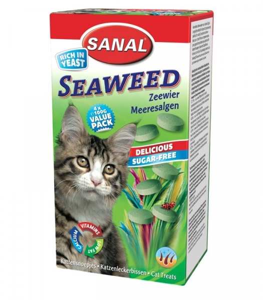 SANAL Seaweed 400 g витаминное лакомство для кошек c морскими водорослями