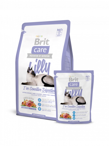 BRIT Care Cat Lilly для кошек беззерновой Чувствительное пищеварение 2 кг
