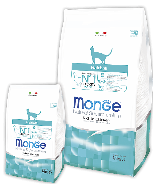 Monge Cat Hairball корм для кошек для выведения шерсти  400г