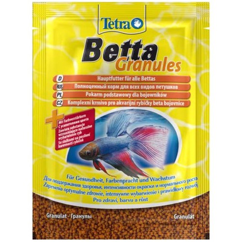 TETRA Betta Granules 5гр корм для бойцовых и лабиринтовых рыб купить в Новосибирске