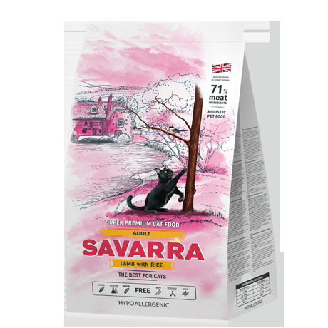 SAVARRA Adult для взрослых кошек ягненок/рис 400гр 5649110
