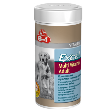 8 in1 Excel Мультивитамины для взрослых собак 70 таб