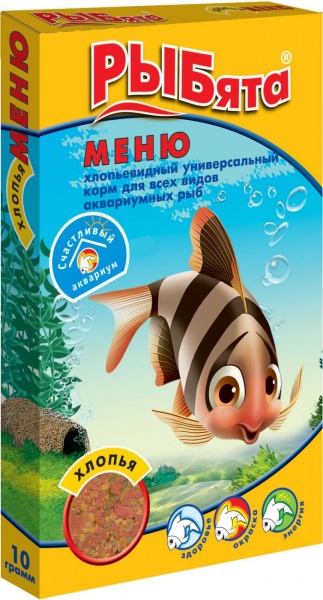 ЗООМИР РЫБята меню хлопья (+сюрприз) коробка