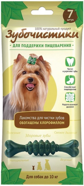 Деревенские лакомства Зубочистики с мятой  для мелких собак 60г