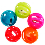 Игрушка д/кошек Мяч-погремушка "решетчатый" 4 см для кошек