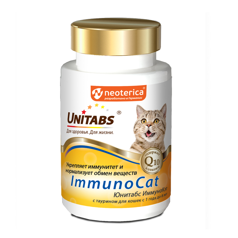 Unitabs ImmunoCat c Таурином для кошек U303