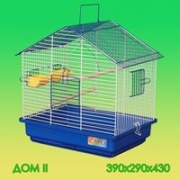 Клетка для птиц ДОМ-2 большой поддон 390*290*430 мм