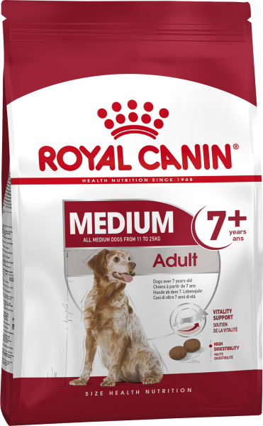 Royal Canin MEDIUM ADULT 7+ КОРМ ДЛЯ СОБАК ОТ 7 ДО 10 ЛЕТ 4 кг