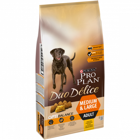 Сухой корм Pro Plan DUO DÉLICE для взрослых собак с курицей и рисом, Пакет, 10 кг