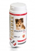 POLIDEX 500 Polivit-Ca plus витамины для собак  (поливит Кальц