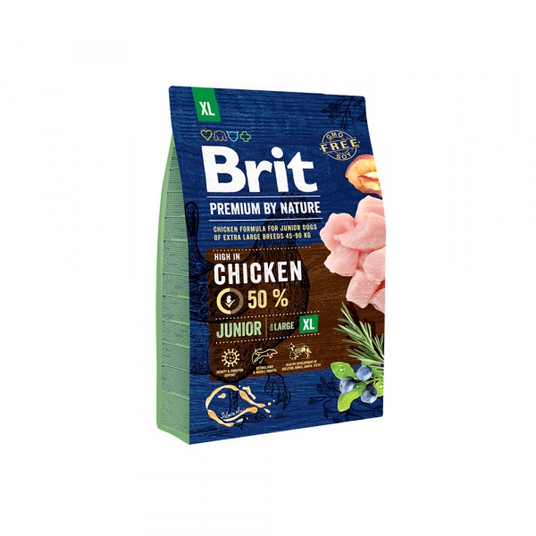 BRIT PREMIUM by Nature для молодых собак гиганских пород 3кг